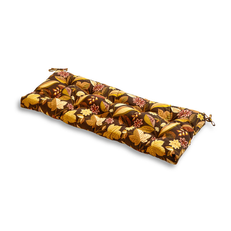 Shipton Outdoor Bench Seat Cushion, Timberland Floral, 5", 51" W x 18" D