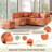 Ottobert 82.67'' Chenill Sectional sofa& Sofa Bed-1663521691