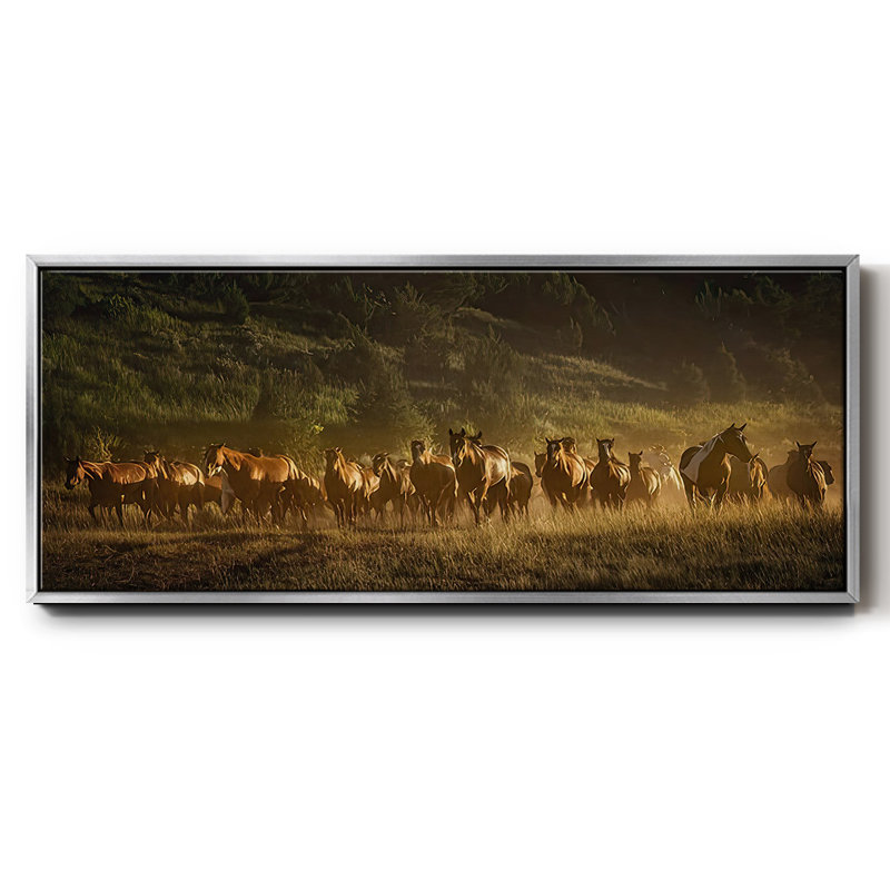 Wild and Free III - Toile encadrée, H 12 po x l 30 po