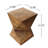 Hand-painted Concrete Side Table With Abstract Nuance - Lightweight Appeal