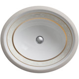 Ceramic Oval Undermount Bathroom Sink