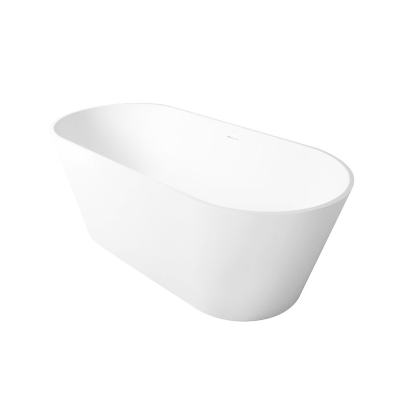 Baignoire de trempage autoportante à surface solide de 63 pouces