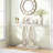 Mirrored Console Table With Gold Crushed Diamond, 39.37" Long Silver Entryway Table-600872274