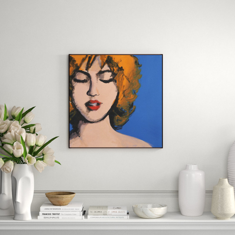 Bubble Pop I Print by Rick Blue, 25.5" H x 25.5" W, Orange, Image Gel Brush
