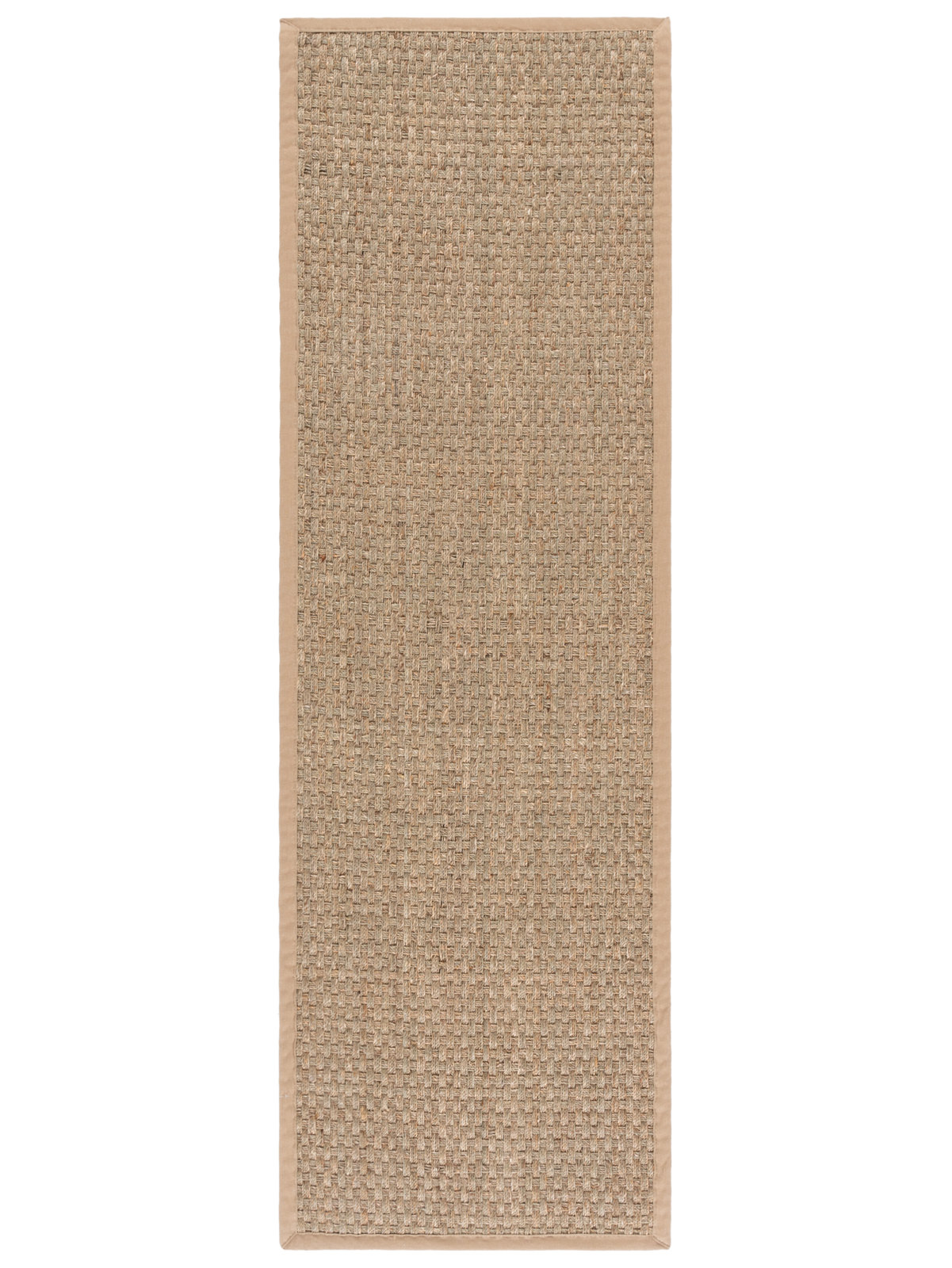 Brookhaven Natural Beige Seagrass Rug, Runner 2'6" x 22'
