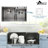 32"L × 19"W Drop-in Double Bowl Stainless Steel Kitchen Sink-122286219