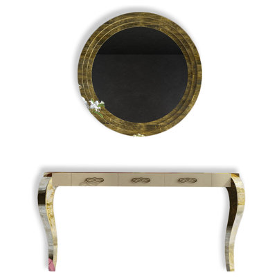 Ensemble de console et miroir Saphire