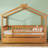 Zhayne Wooden House Bed with Trundle-1451600460-1451600462