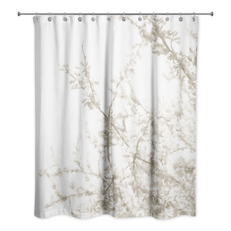 Lark Manor Ester Floral Shower Curtain & Reviews | Wayfair