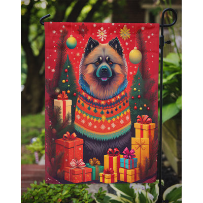 Double Sided 15.5'' H x 11.25'' W Polyester Christmas Garden Flag