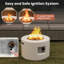 40,000 Btu Outdoor Fire Pit Table Set W/ Tank Holder Stainless Steel Burner