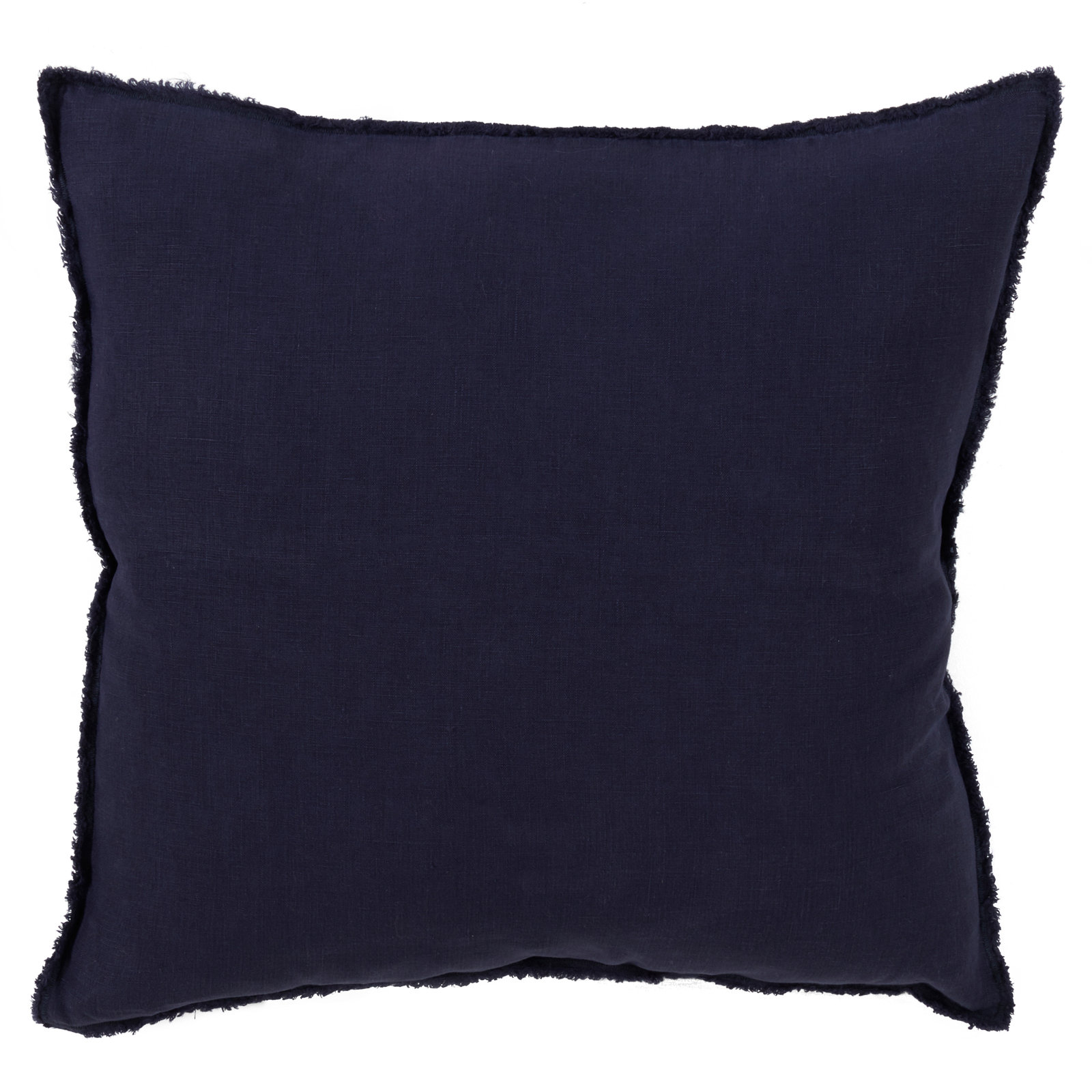 Filia 20" x 20" Linen Throw Pillow, Midnight Blue