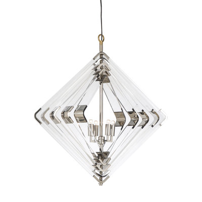 Nellcote 4 - Light Geometric Chandelier