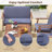 Hristinka Acacia 8 - Person Patio Conversation Set with Cushions-994194828