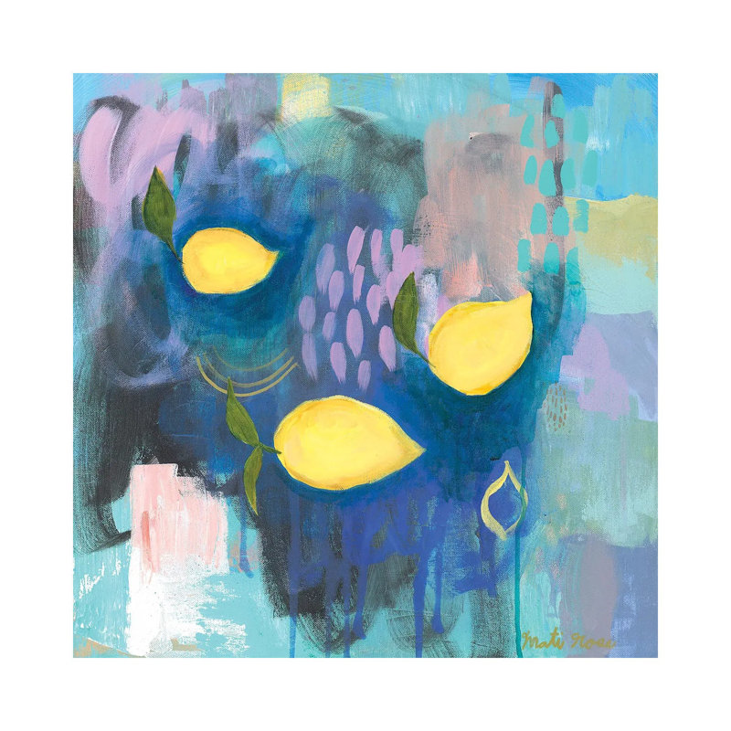 Tropea Lemons by Mati Rose - Wrapped Canvas Print, Wrapped Canvas, 12" H x 12" W