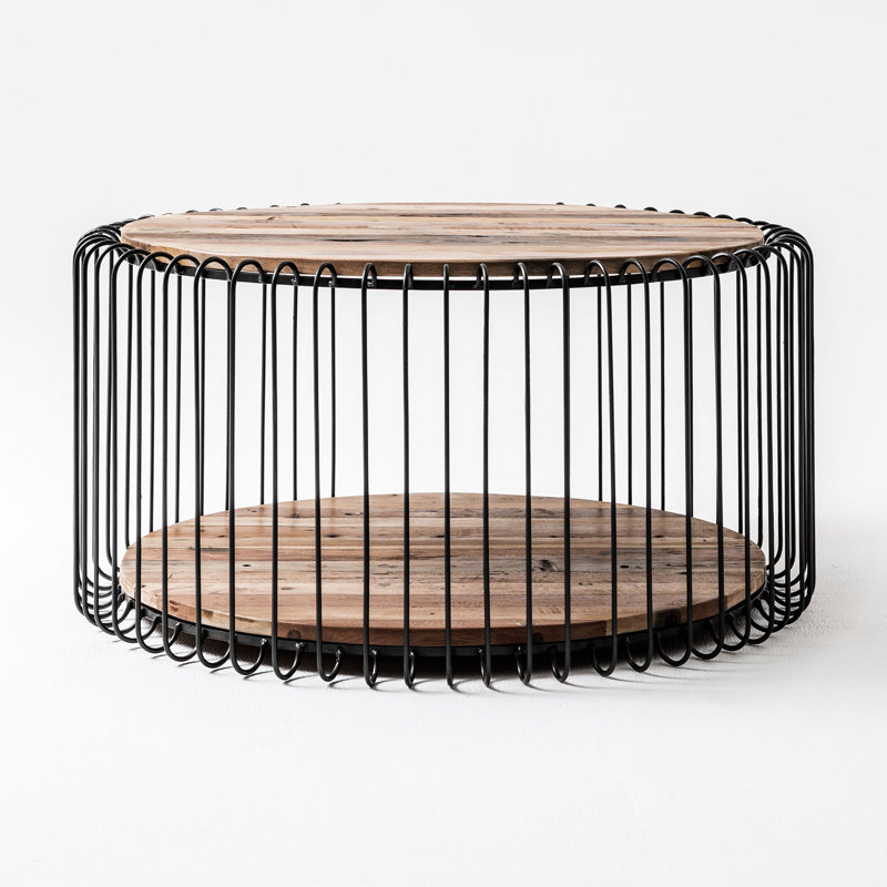 Table basse avec rangement Timmy Foor, H 15,75 po x L 31,5 po x l 31,5 po