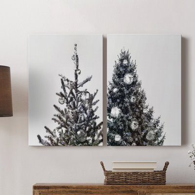 Arbre de Noël disco I - Toile tendue avec châssis de qualité supérieure - Prêt à être accroché