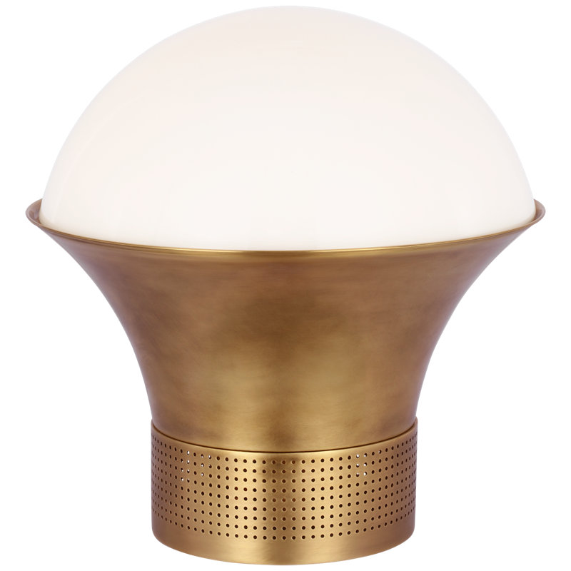 Precision Table Lamp, Antique-Burnished Brass