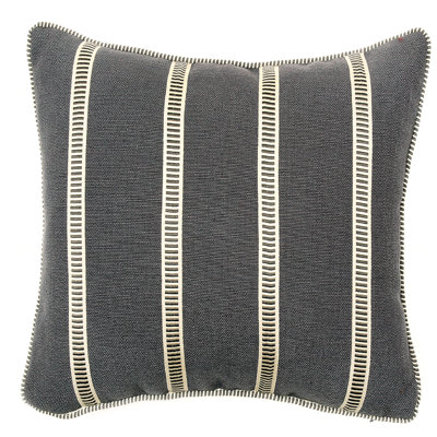 Ladder Morrison Striped Feather Throw Pillow
