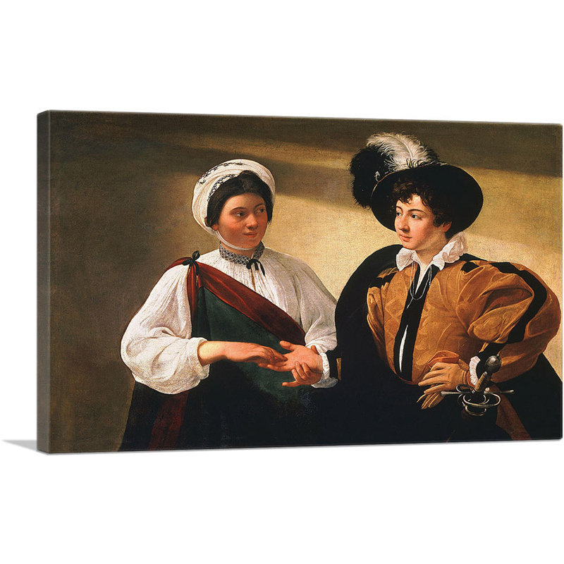 The Fortune Teller 1594 - impression, H 12 po x l 18 po x P 0,75 po