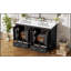 Meuble-lavabo de 48 pouces avec lavabo encastré intégré, armoire de rangement, portes à fermeture en douceur, tiroir divisé et tablette à double couche pour un rangement polyvalent-469017548