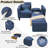 Tenley 58.27'' Upholstered Sleeper Sofa Pull Out Couch-550861209