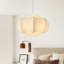 Lustre de style lanterne en imitation de soie 23,6 "à 3 lumières à intensité variable
