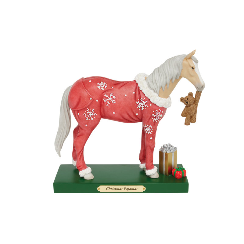 Sentier de poneys peints, figurine de pyjama de Noël