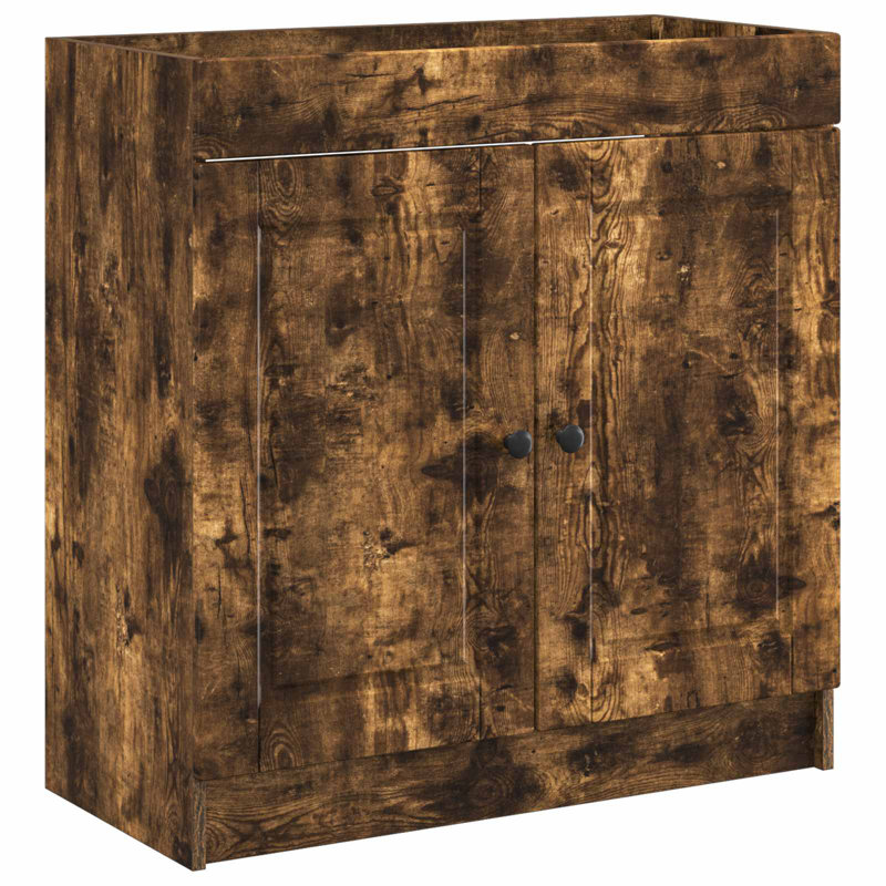 78.5cm Bathroom Vanity Base Only, Smoked Oak