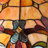 24.5"H Victorian Amber Dome Shade Double Lit Tiffany-Style Stained Glass Table Lamp-243898409