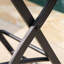 Chaises de bar pliantes pour l'extérieur - Faux, cadre de patio pliable, 2 tabourets