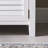 White Retro Style Wood Upholstered Entryway Fabric Storage Shoe Bench-111820587