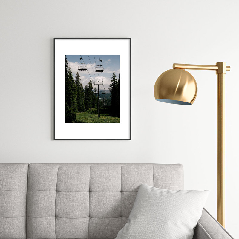 Reproduction d'art encadrée en métal Hannah Kemp Forest, Noir, H 24 po x l 18 po
