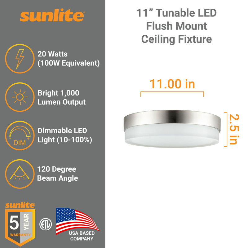 Glass LED Flush Mount