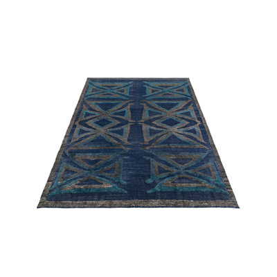 Kalmanovitz Navy Blue Rug