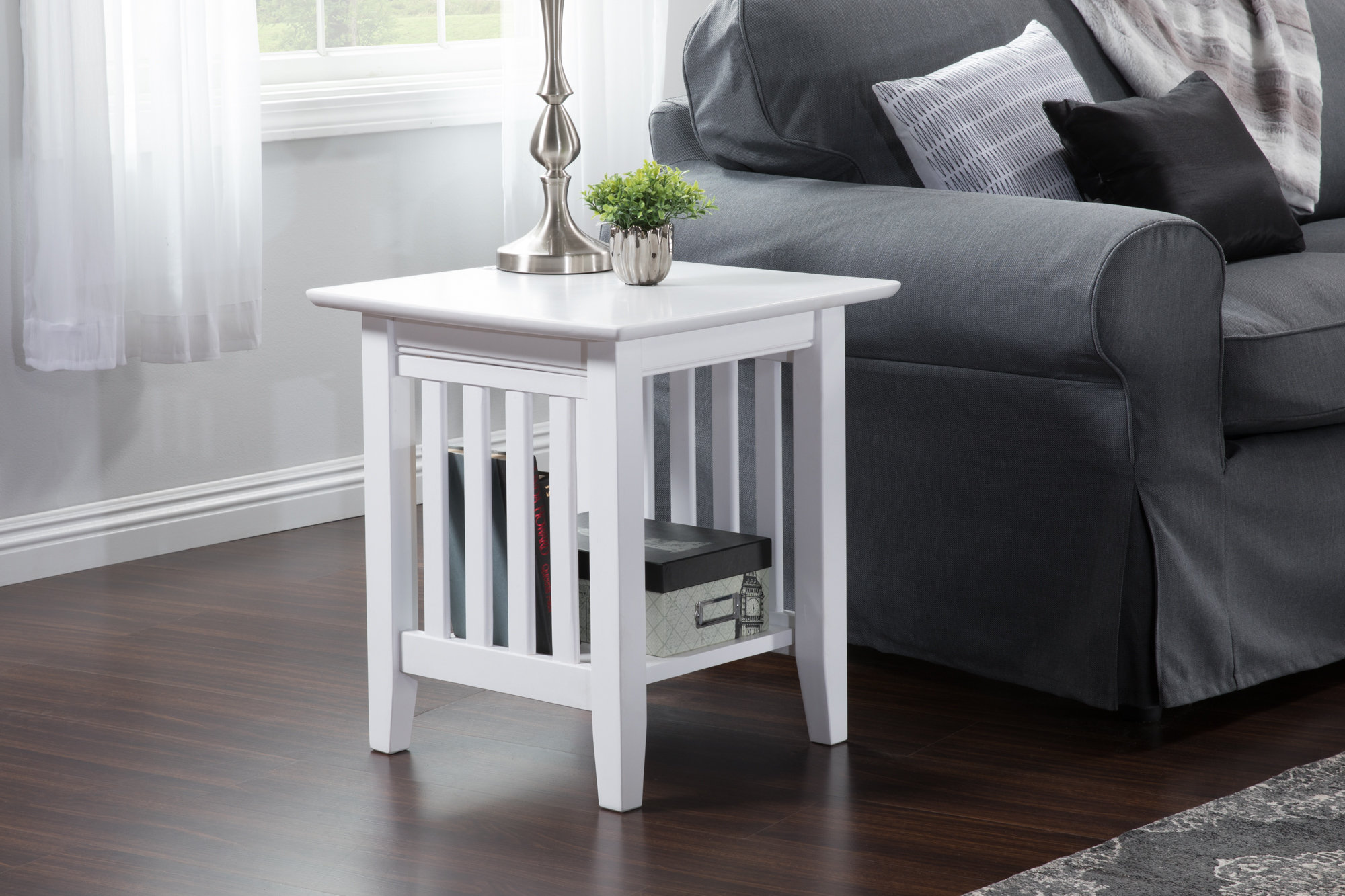 Laurel Foundry Modern Farmhouse Moffett Solid Wood End Table with ...
