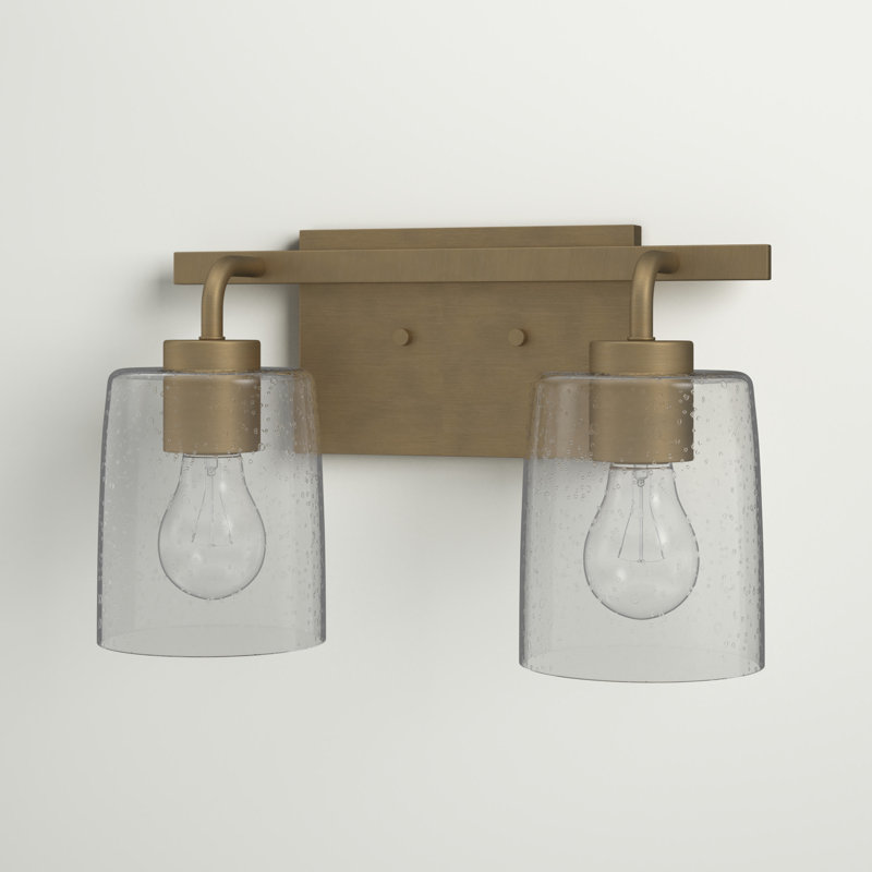 Babson 2 - Light Dimmable Vanity Light, Aged Brass