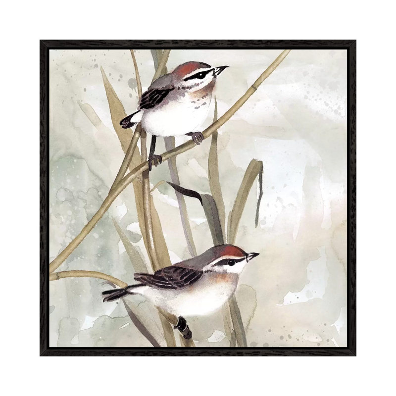 Neutral Spring I by Carol Robinson - Print on Canvas, Black Framed, 66.04 cm H x 66.04 cm W