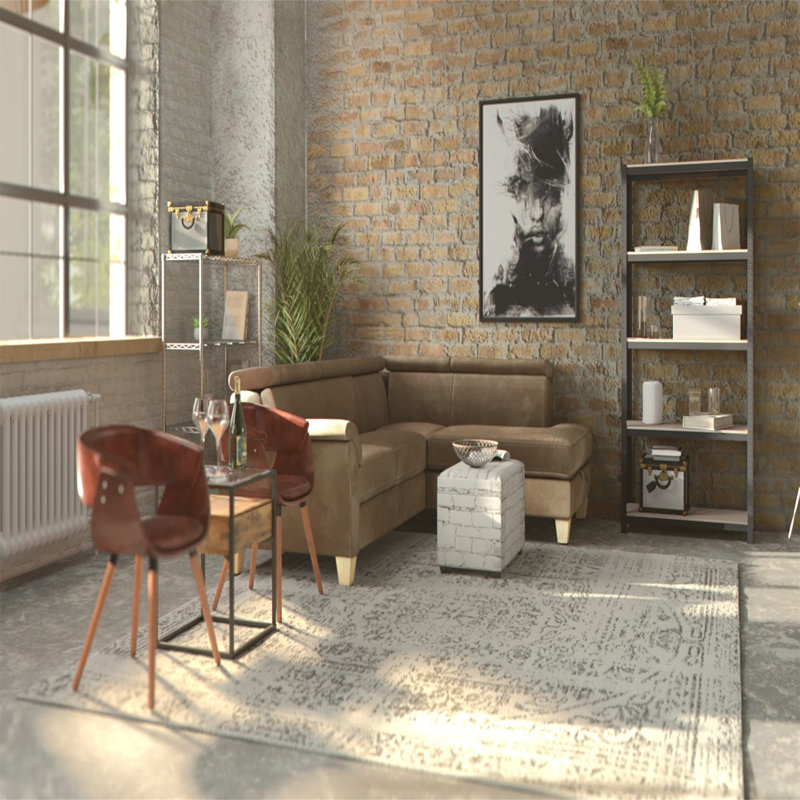Ayric 90cm W Metal Shelving Unit