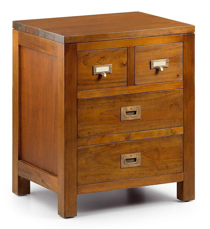 Flamingo 127cm W Solid Wood Bedside Table