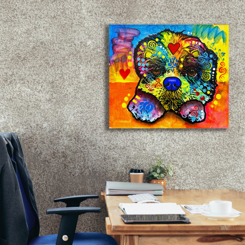 «Lazy» par Dean Russo, art mural sur toile, H 26 po x l 30 po x P 1,5 po