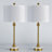  28.5" Modern Transitional Marble Table Lamp with USB and Type-C Ports Tall Dining Lamp for Bedroom Living Room-1742909641