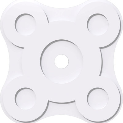 Médaillon de plafond contemporain en PVC de qualité architecturale 34 po x P 4 po x P 11 3/4 po x P 1 po