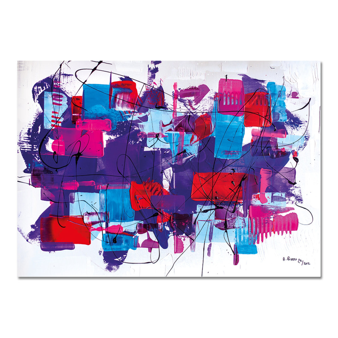 Orizzonte Viola by Alfredo Pierro - Rectangle Print on Canvas