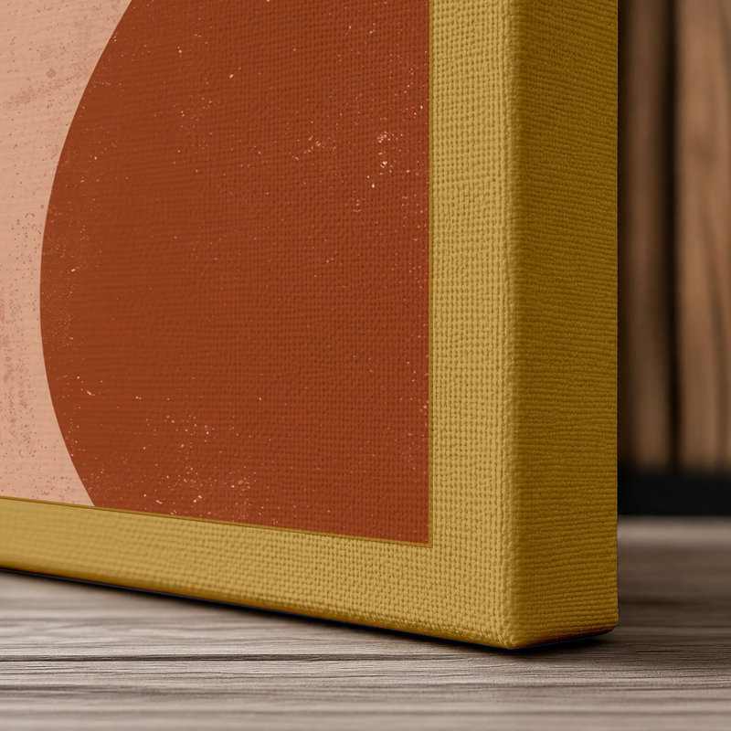 Earth Forms Abstract - Wrapped Canvas, 30x20 - 76.2 x 50.8 cm, Ochre Border