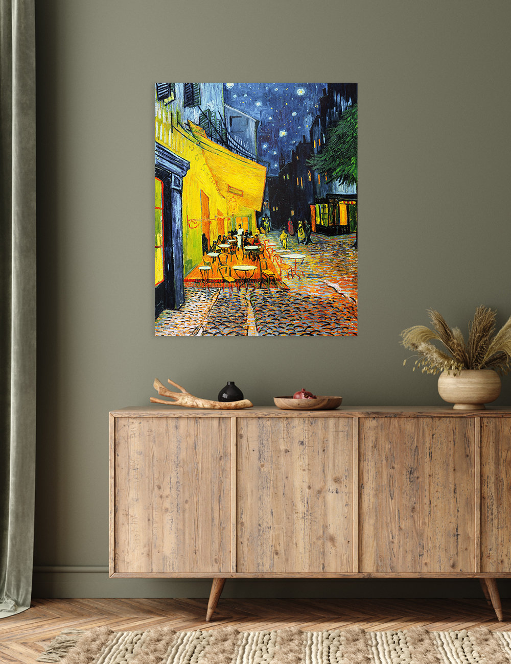 Vault W Artwork Cafe Terrace at Night Vincent Van Gogh Canvas Wall Art ...