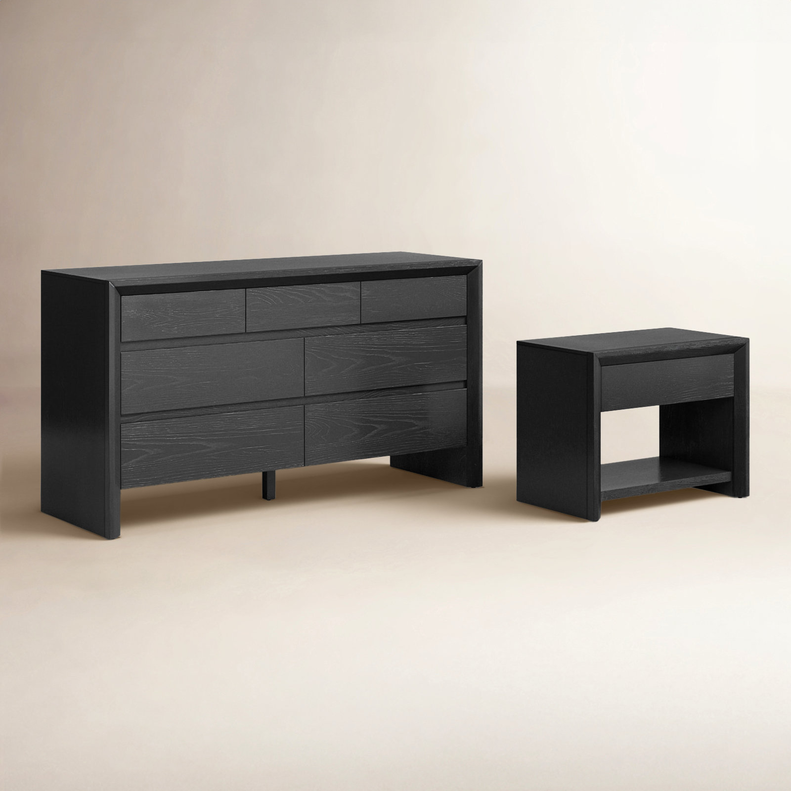 Wyat 2-Piece Bedroom Set, Black