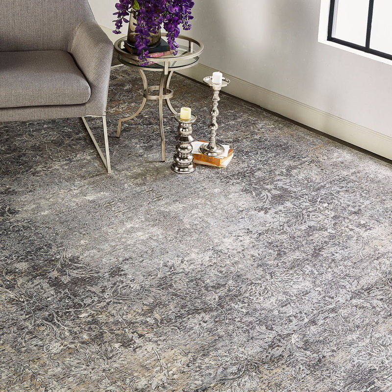 Viscose Oriental Indoor Rug, Rectangle 7'10" x 9'10"
