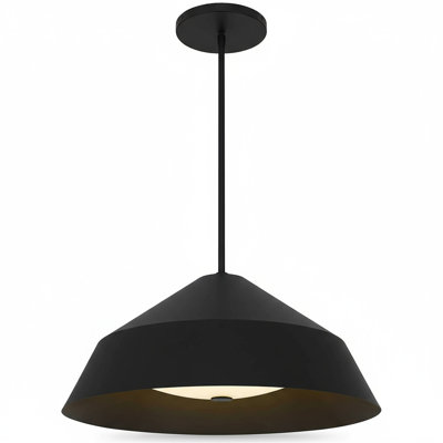 22 inch Diameter Integrated LED Black Pendant