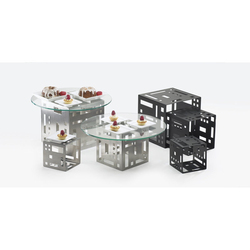 Montant cubique carré de 5 po, Acier inoxydable